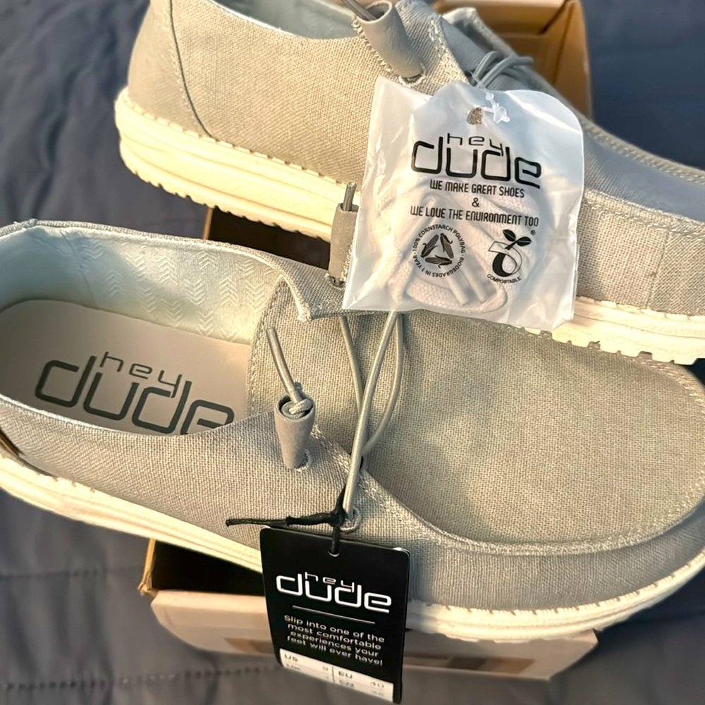 Women’s hey dude, Never been worn, NWT, no lid on box.